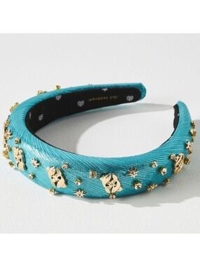 LELE SADOUGHI Zodiac Pisces Alice Headband Aquamarine Teal Authentic New